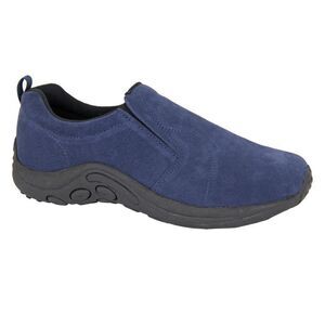 PDQ Unisex Adult Ryno Suede Twin Gusset Casual Shoes / Navy